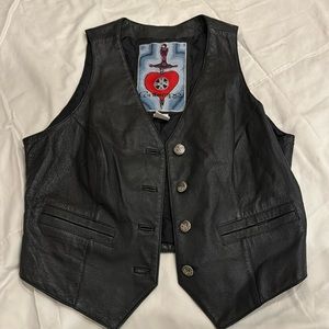 Leather vest from the 90s
